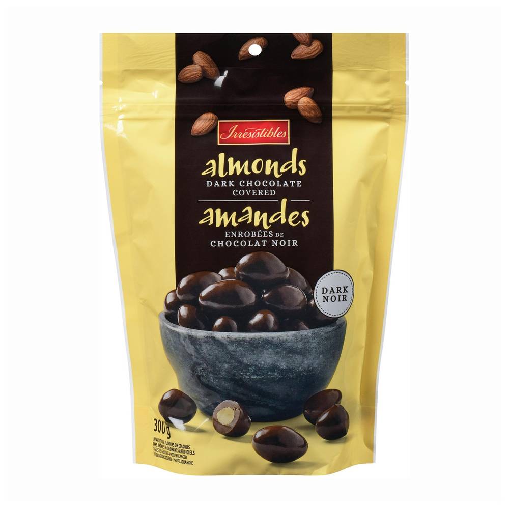Irrésistible Amandes enrobées de chocolat noir