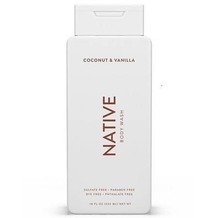 Native Body Wash Coconut and Vanilla - 18.0 fl oz