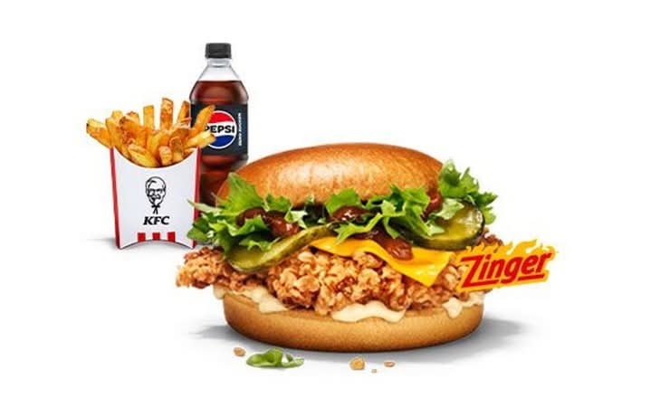 Kentucky BBQ Zinger Burger Menü