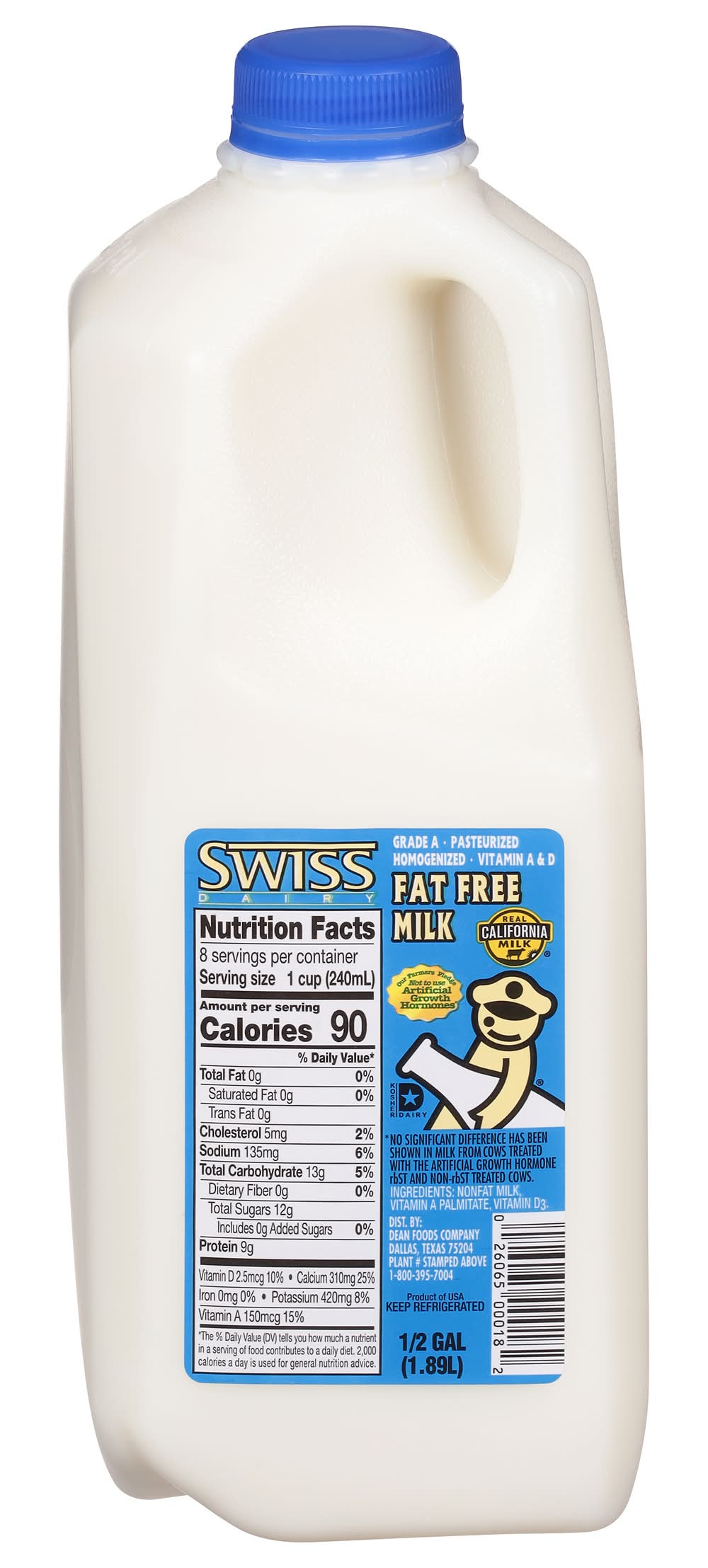 Swiss Dairy Fat Free Milk (4.17 lbs)