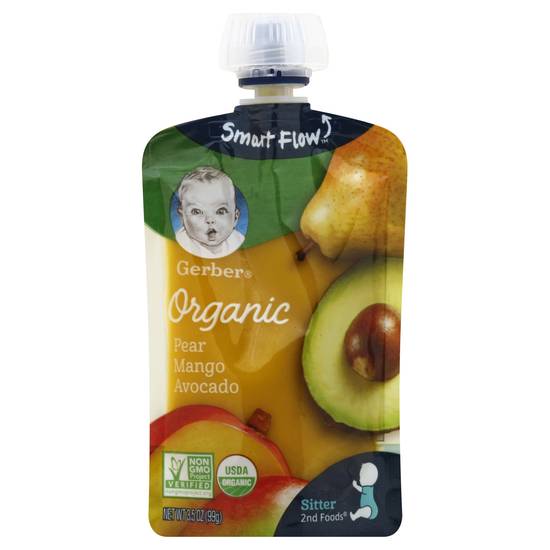 Gerber Wonder Foods Sitter 2nd Foods Organic Pear Mango Avocado