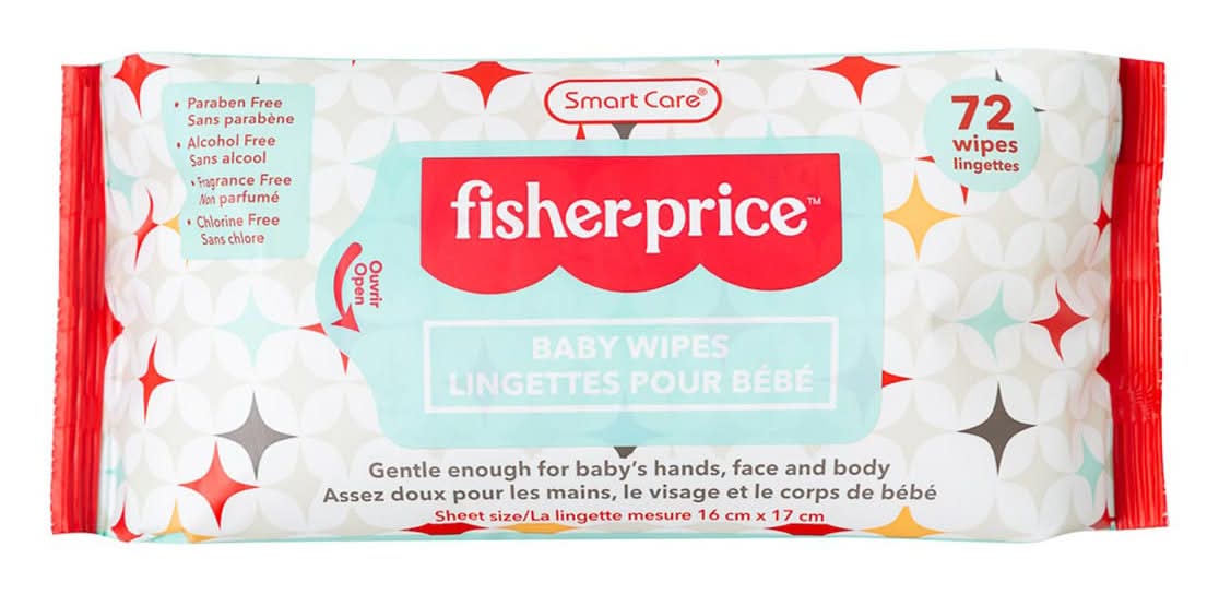 Smart Care Fisher-Price Baby Wipes 72 Ct