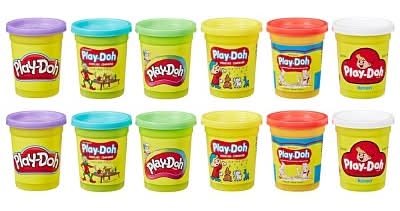 Play-Doh Retro Classic Can Collection Clay Dough, Assorted (48 oz, 12 ct)
