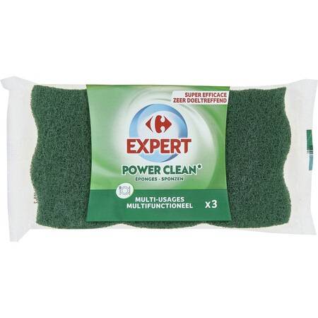Eponges multi-usages CARREFOUR EXPERT - le paquet de 3