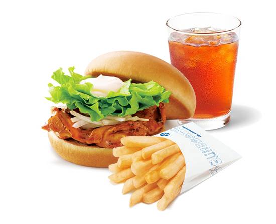 テリヤキチキンバーガードリンクセット