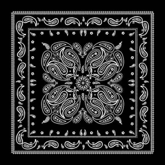 Make Market Paisley Bandana (black)