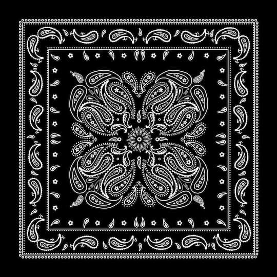 Make Market Paisley Bandana, Black