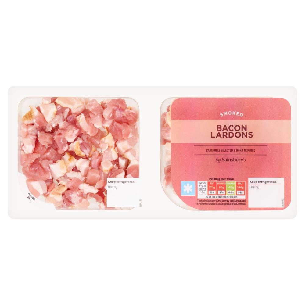 Sainsbury's Smoked Bacon Lardons 250g