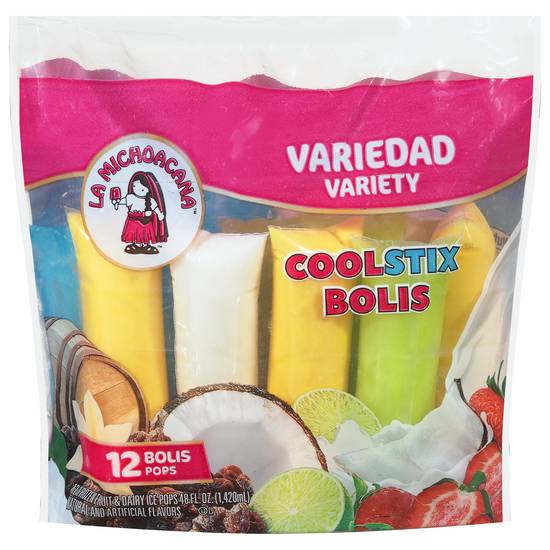 La Michoacana Coolstix Ice Pops Variety pack (12 ct)