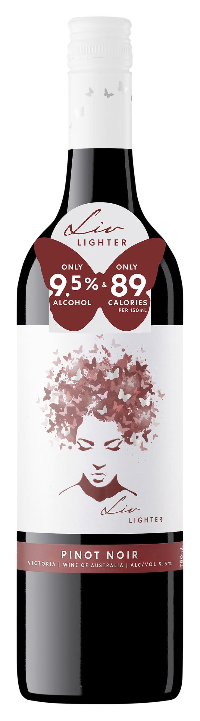 Zilzie Liv Lighter Pinot Noir 750ml