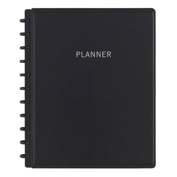 Tul Discbound Monthly Planner Starter Set Undated Letter Size Leather Cover