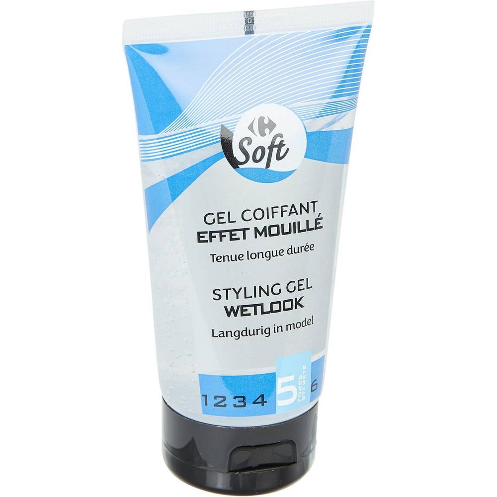 Carrefour Soft - Gel coiffant effet mouillé (150ml)