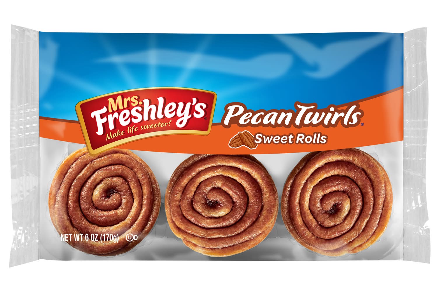 Mrs. Freshley's Twirls Pecan Sweet Rolls (6 oz)