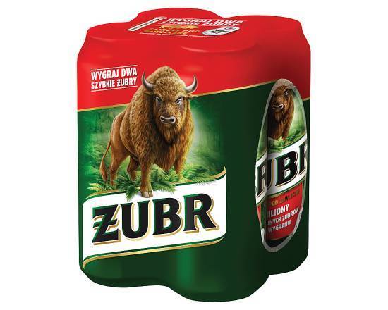 Żubr 4 szt./500 ml Piwo Puszka 6.0%