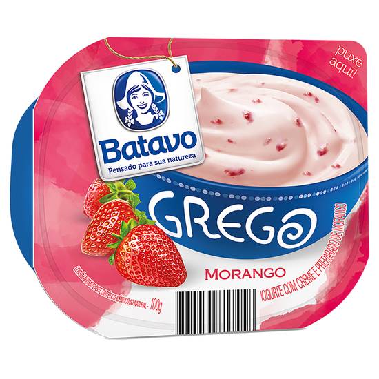 Batavo iogurte grego de morango (100 g)