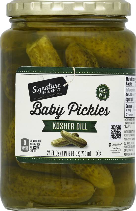 Signature Select Fresh Baby Pickle Kosher Dills (24 oz)