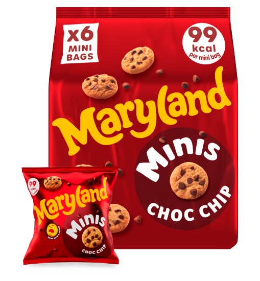 Maryland Minis Choc Chip Cookies (6 pack)
