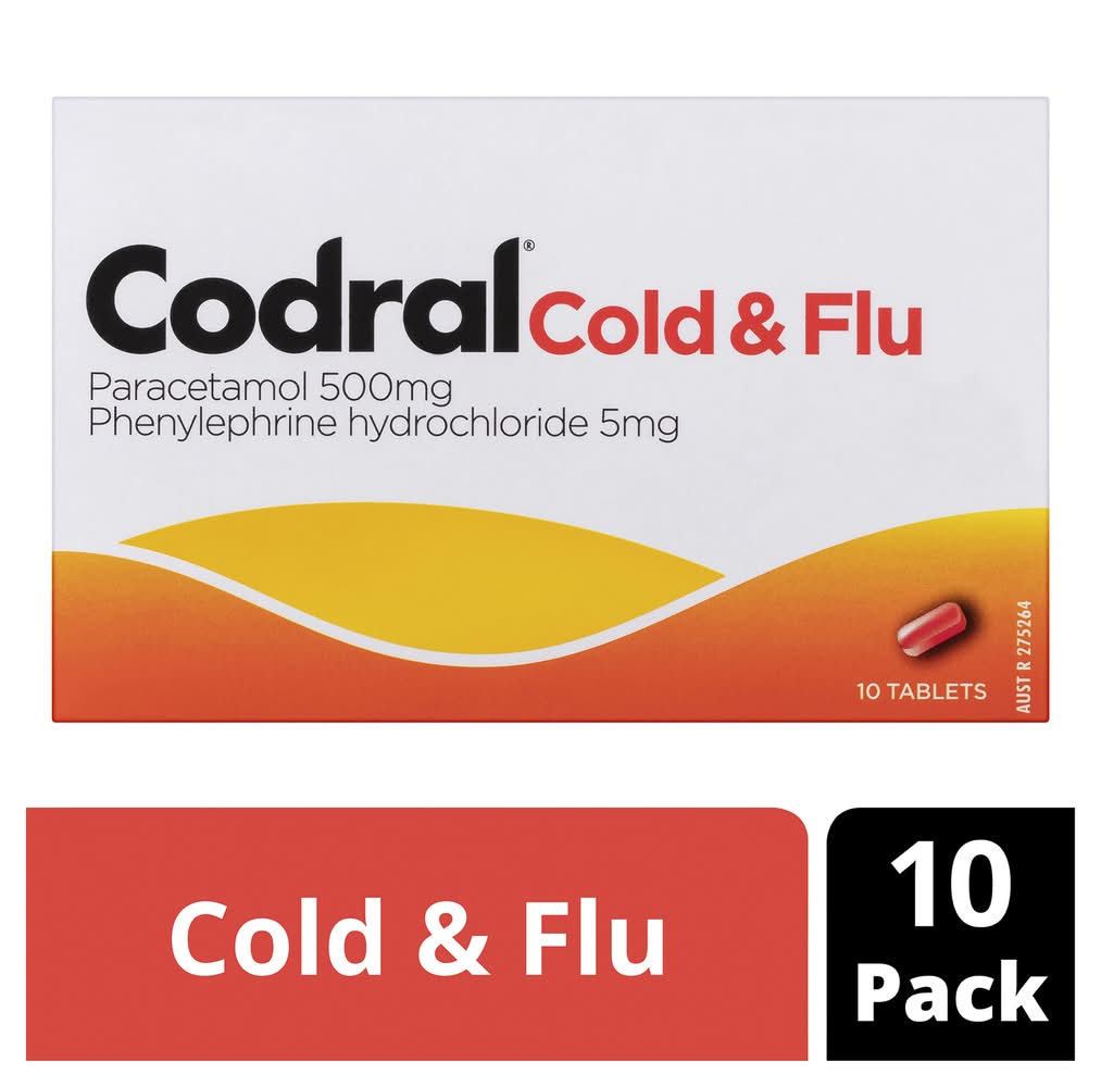 Codral Cold & Flu Paracetamol Tablets (10 pack)