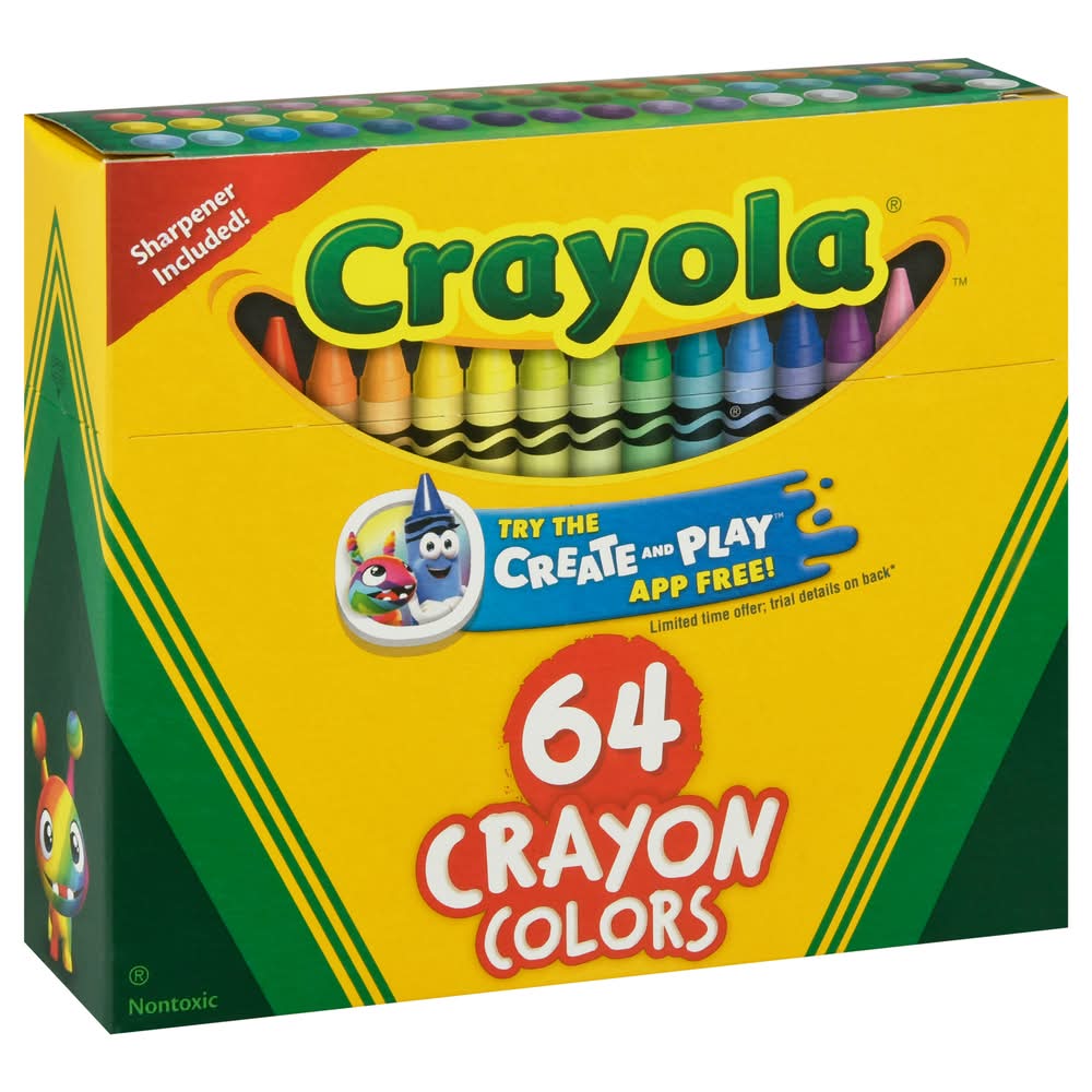 Crayola Crayon Colors With Sharpener Included (2 oz)