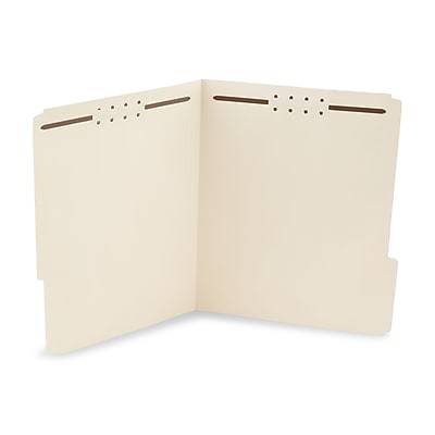 Staples® Manila Fastener Folder, Reinforced, Letter Size, 3 Tab, Manila, 24/Pack (419275GW)