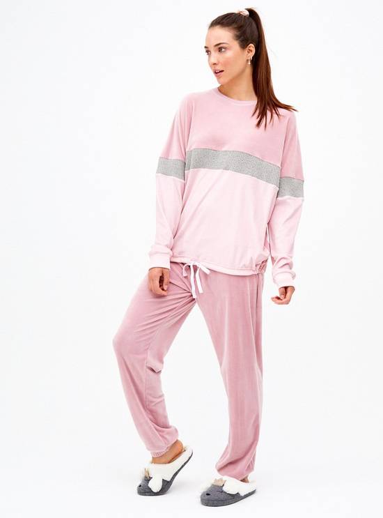 Pijama 2025 velour mujer