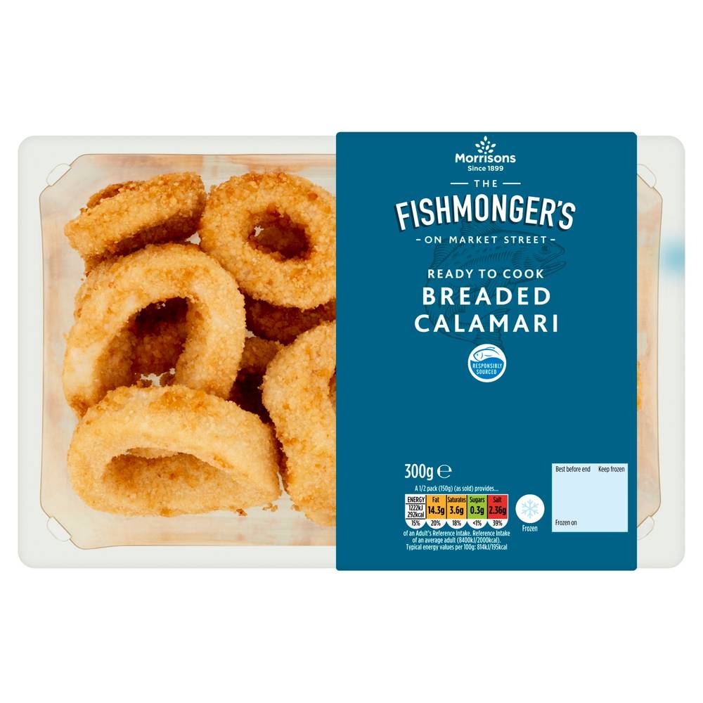 Morrisons Fishmonger's on Market Street Breaded Squid Rings (300g)