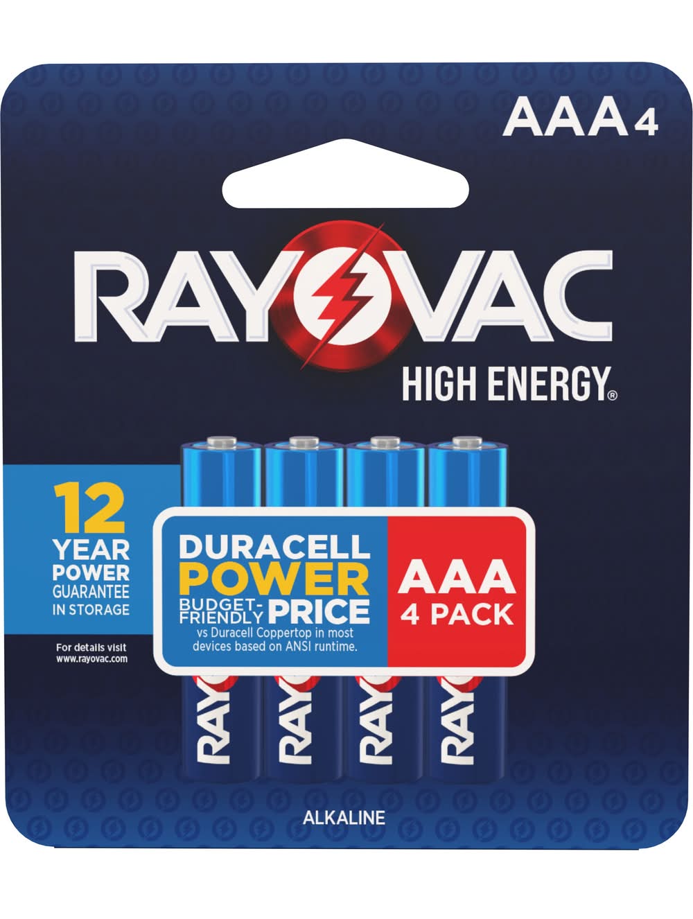Rayovac High Energy Alkaline AAA Batteries ( 4 -Pack)