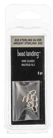 Bead Landing Sterling Silver Wire Guards, 0.031'' (8 ct)