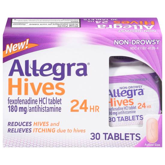Allegra 180 mg 24 Hr Hives (30 ct)