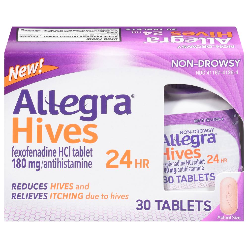 Allegra Non-Drowsy Allergy Relief 180 mg Tablets (30 ct)