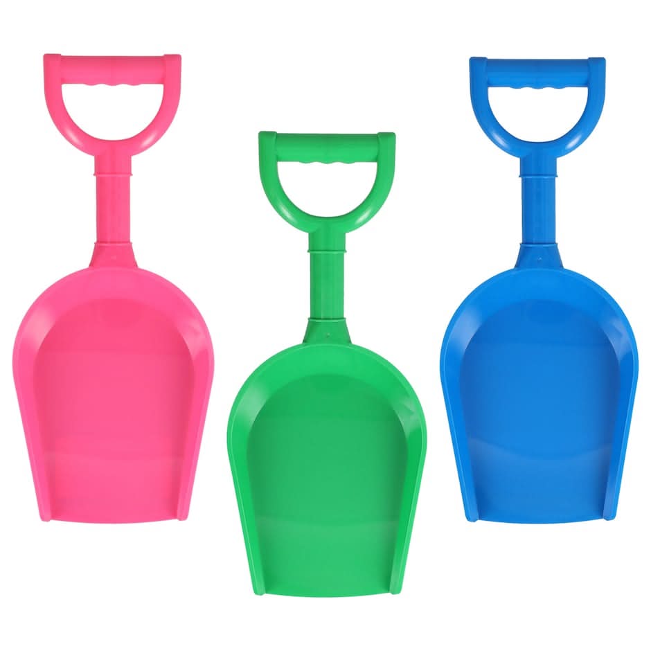 Outdoor Fun Splash-N-Swim Plastic Shovels with Easy Grip Handles, 16 in.