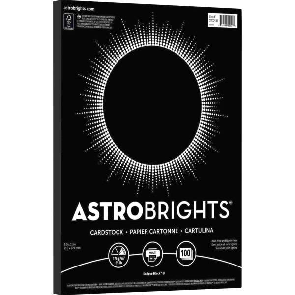 Astrobrights Color Card Stock Paper Certified Eclipse Black