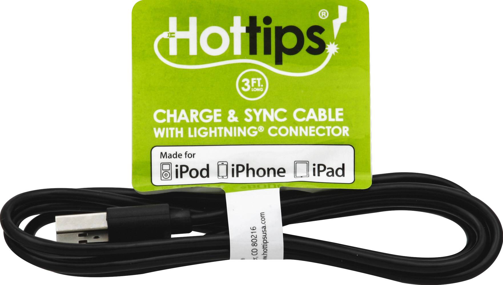 Hottips! Charge & Sync Cable With Lightning Connector