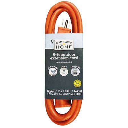 Complete Home Outdoor Extension Cord 8 ft