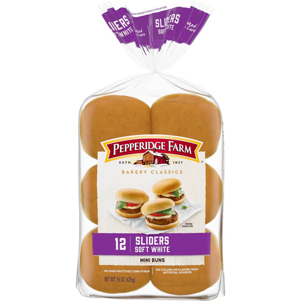 Pepperidge Farm Classics Soft White Sliders Mini Buns (15 oz)