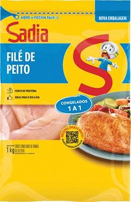 Sadia · Filé de peito de frango congelado sem pele sem osso (1 kg)