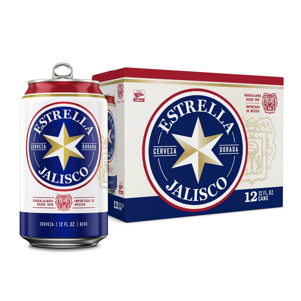 Estrella Jalisco Mexican Pale Lager Beer (12 pack, 12 fl oz)