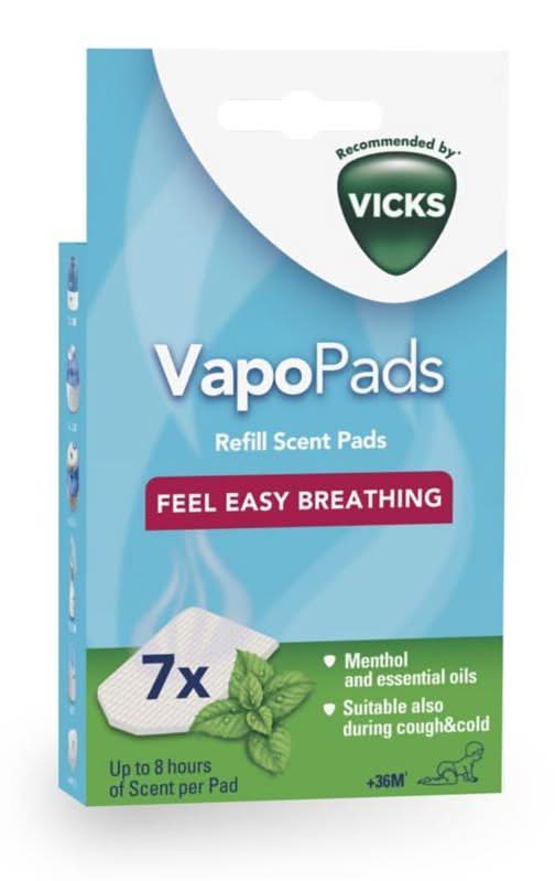 Vicks Menthol, Comforting Refill Scent Vapo Pads (7 pack)