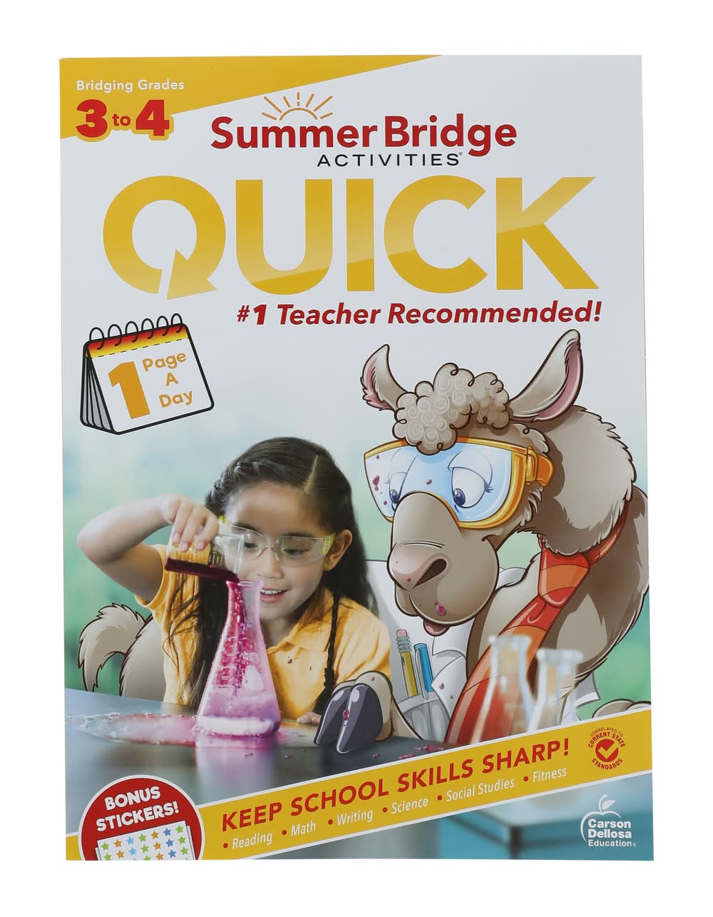 Summer Bridge Activities Quick Workbook Grades 3 To 4