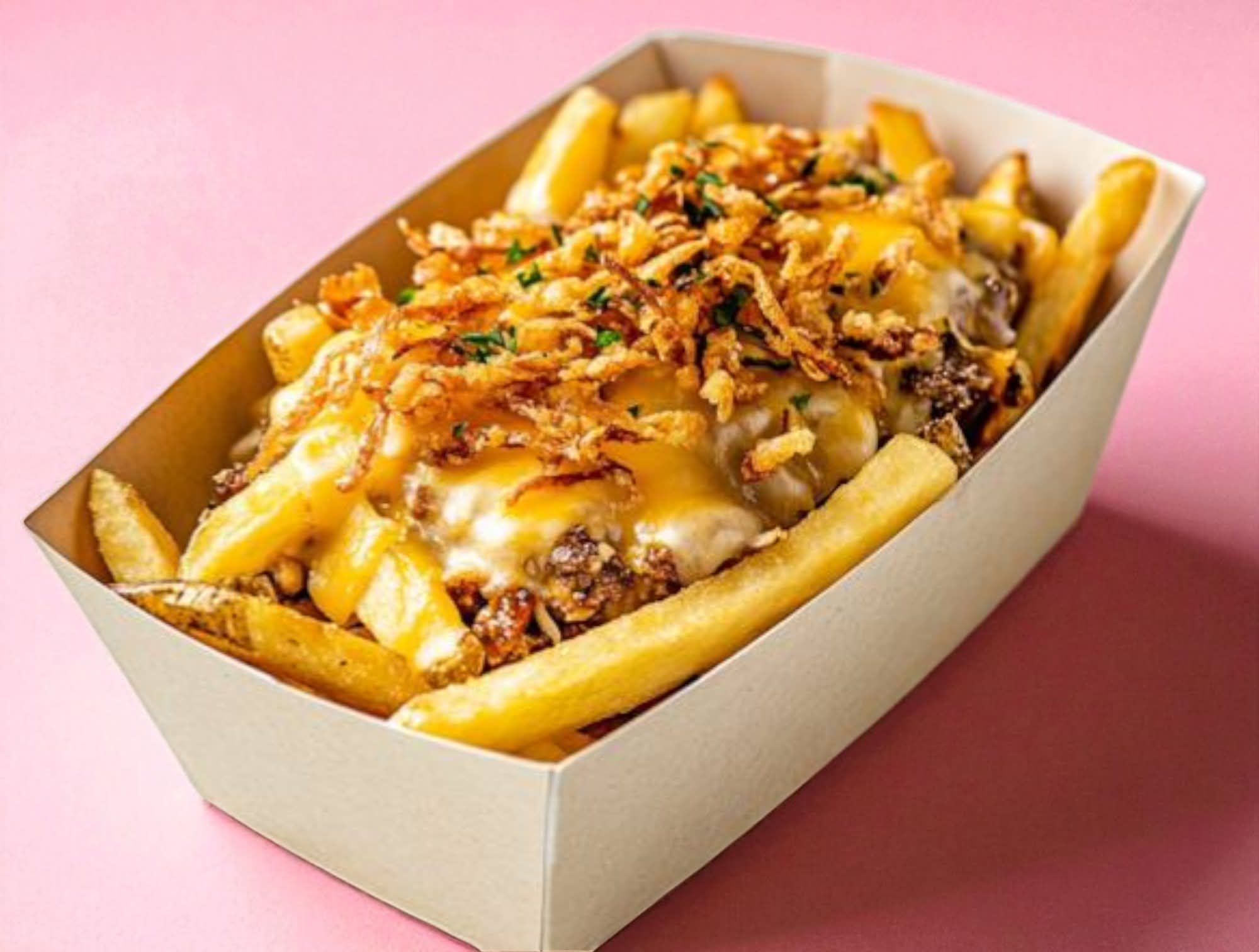 Frites Cheddar steak