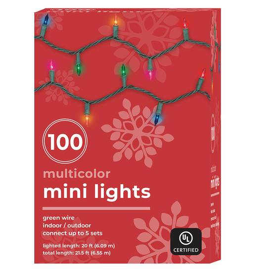 Mini Light Set - Multicolor, 100 ct