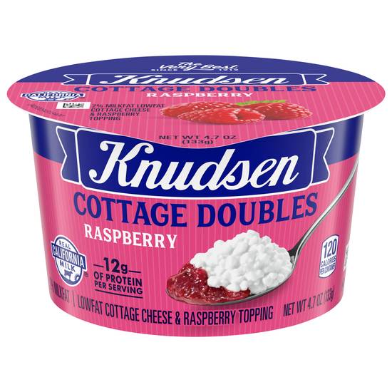 Knudsen Cottage Doubles Label (raspberry)