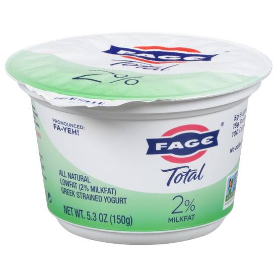 Fage Total 2% Lowfat Greek Strained Yogurt (7 oz)