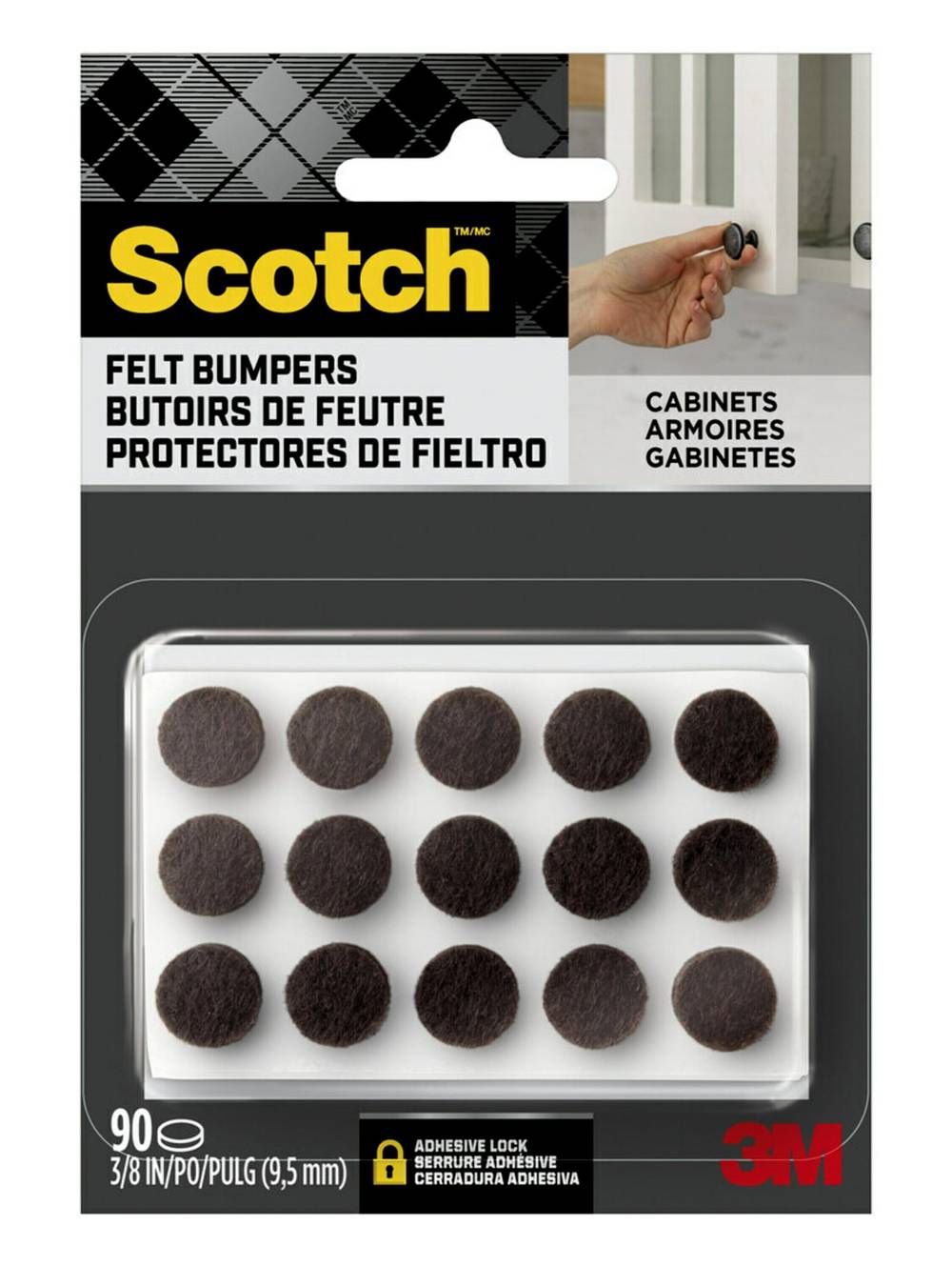 Scotch Felt Bumpers (90 ct)