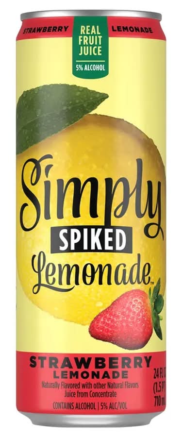 Simply Spiked Strawberry Lemonade