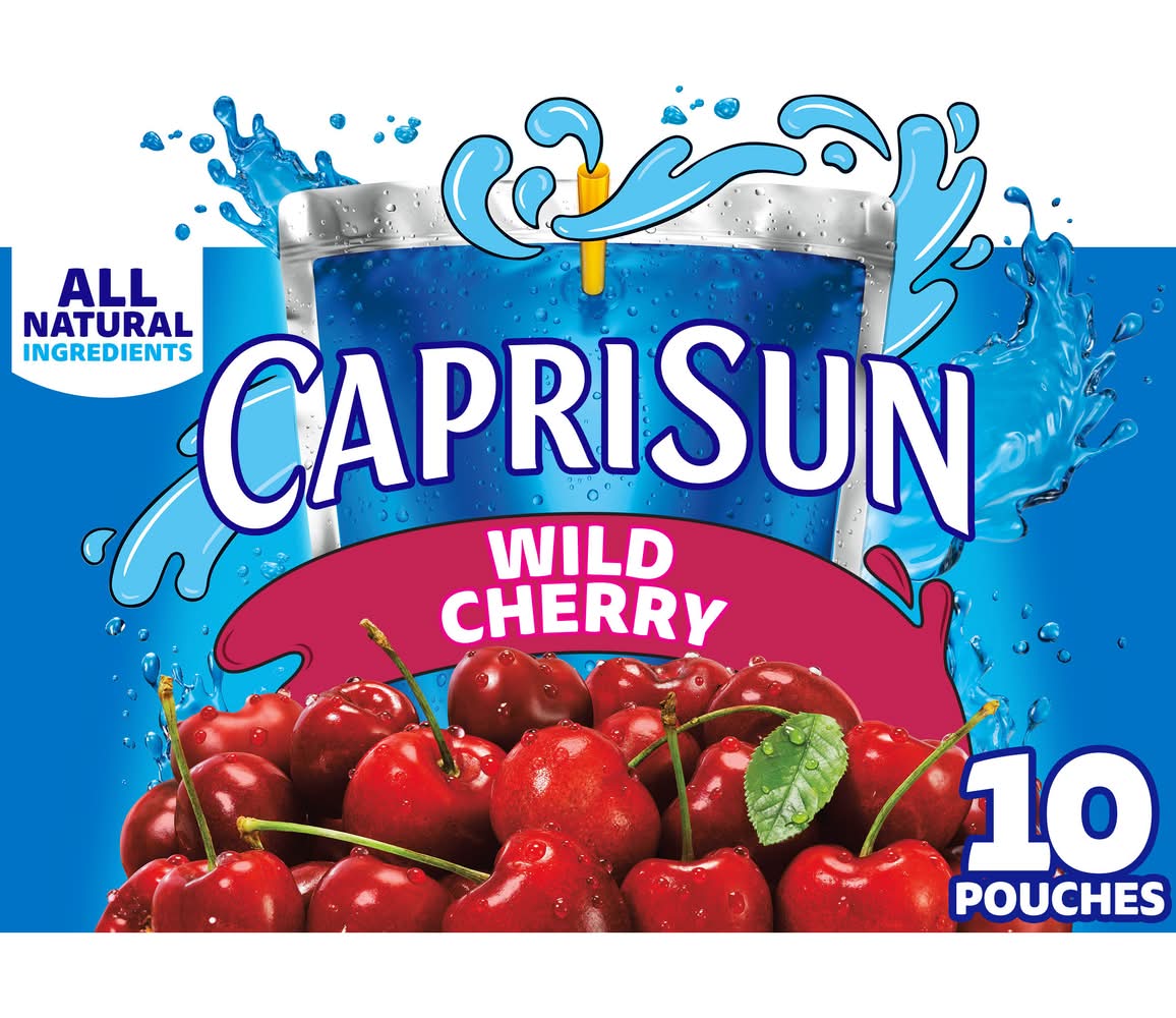 Capri Sun Juice Drink Blends, Wild Cherry (10 x 6 fl oz)