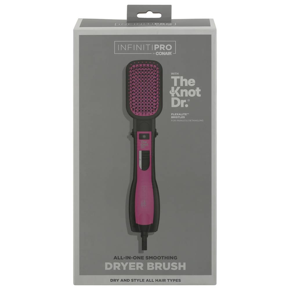 Conair Infinitipro All-In-One Smoothing Dryer Brush With the Knot Dr. Flexalite Bristles