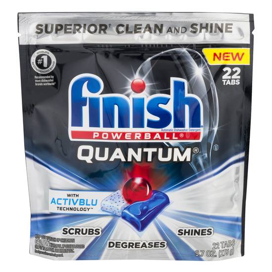 Finish Powerball Quantum Automatic Dishwasher Detergent