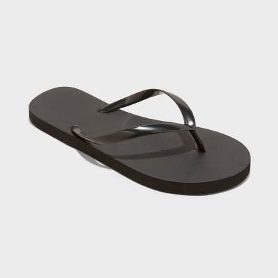 Shade & Shore Sydney Flip Flop Sandals, Women, 8, Black