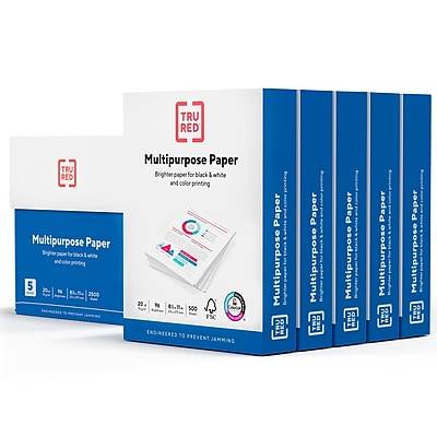 TRU RED Multipurpose Paper, 8.5" x 11", White (5 ct)